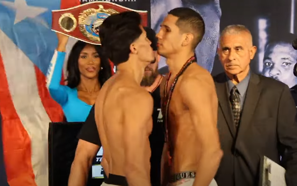 ซานเดอร์ ซายาส และ ฮอร์เก้ การ์เซีย ผ่านการชั่งน้ำหนัก พร้อมชิงแชมป์ WBO 154 ปอนด์